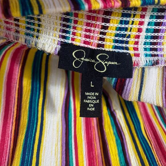 Jessica Simpson Two Piece Set Archer Skort and Halter Top in Torrid Stripe Sz L - Picture 9 of 14